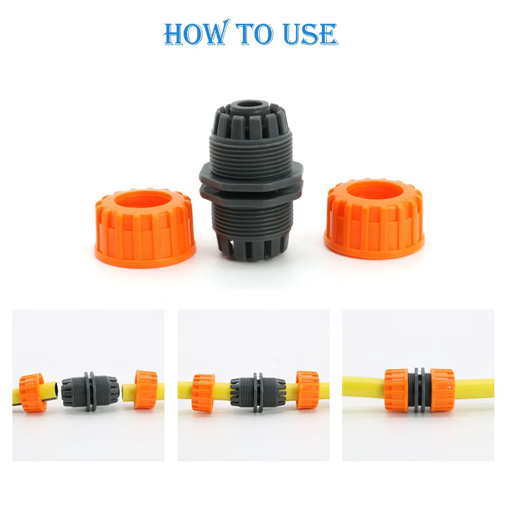 Hose connector Garden Quick Connector 1/2 3/4 1 Inch Pipe Coupler Stop Water Connector 32/20/16mm Repair Joint Irrigation System