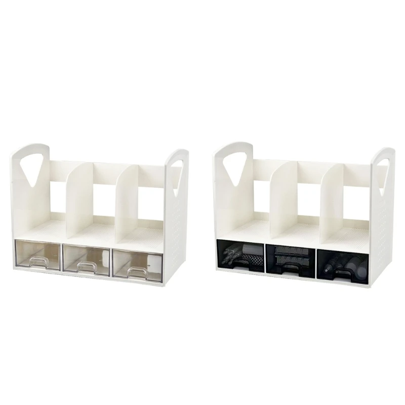 Multifunction Boodend Desk Organizers with 3 Sliding Drawer Space Saving Book Stand Office Desk Organizers Bookshelf