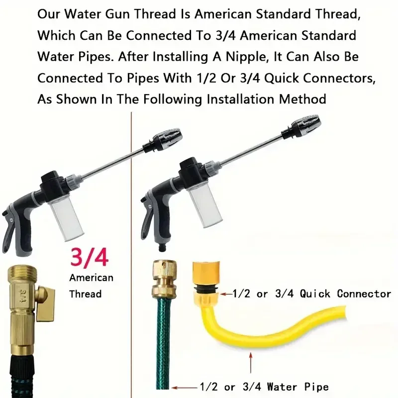 Car Wash Foam Gun Adjustable Nozzle