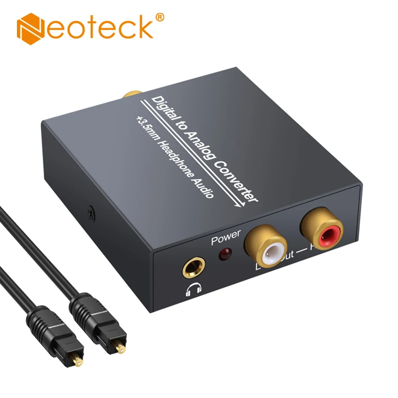 Neoteck 96Khz Digital to Analog Audio Converter 24-bit S/PDIF DAC Adapter for Amp