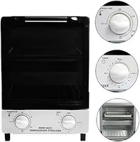 Soiiw 12L 110V Mini High Temperature Metal Tool Cabinet Nail Art Salon Portable Tool Manicure Nail Tool two layers 2