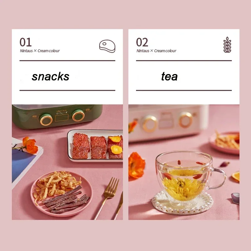 Household 220V 5-layer Smart Fruit Dryer Food Dehydrator Multi-functional Meat Tea Dehydration Pet Snack Food Dehydration Dryer 5