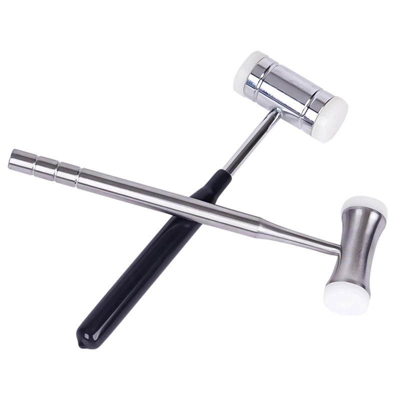 Hengyixing, Marteau À Os En Nylon À Double Tête Poignée En Acier Inoxydable Dents D'autoclave Outil D'extraction Chirurgicale Instrument De Dentiste
