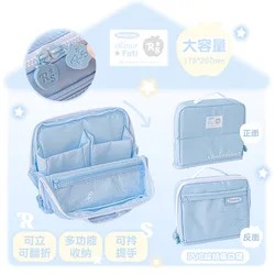 RosyPosy Adorn Multi - Functional Large Capacity Pencil Case & Stationery Organizer (Blue)