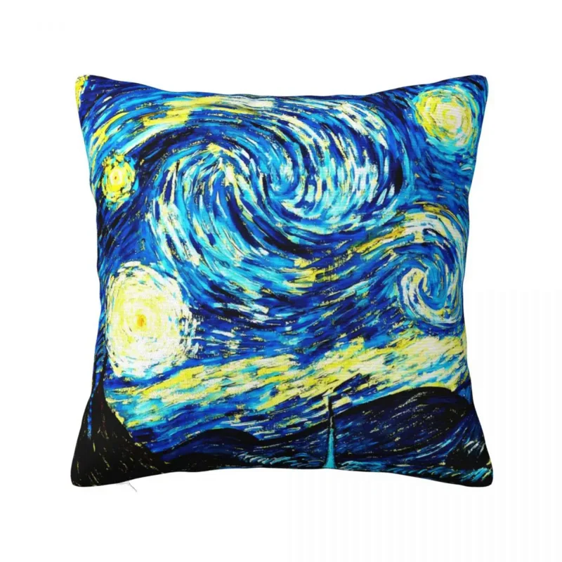 

Vincent Van Gogh Pillow Cover Starry Night Novelty Pillow Case Soft DIY Cushion Cover Pillowcases For Chair Sofa Home Decoration