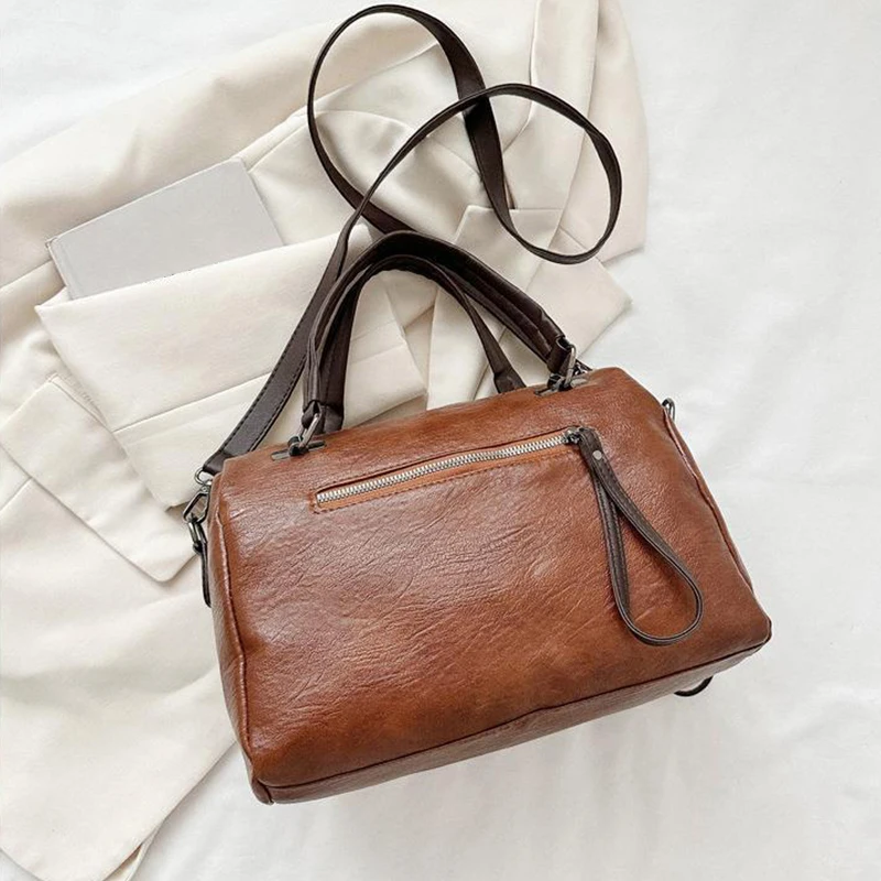 Casual Soft Crossbody Bags Solid Interior Compartment 2024 Hot Sale Bags for Women Large Capacity Zipper Pu Women's Handbags