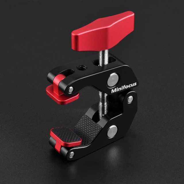 2 Morsetti Testa A Sfera Per Fotocamera - Adattatore 1/4" Per Flash, Luci LED, Treppiedi