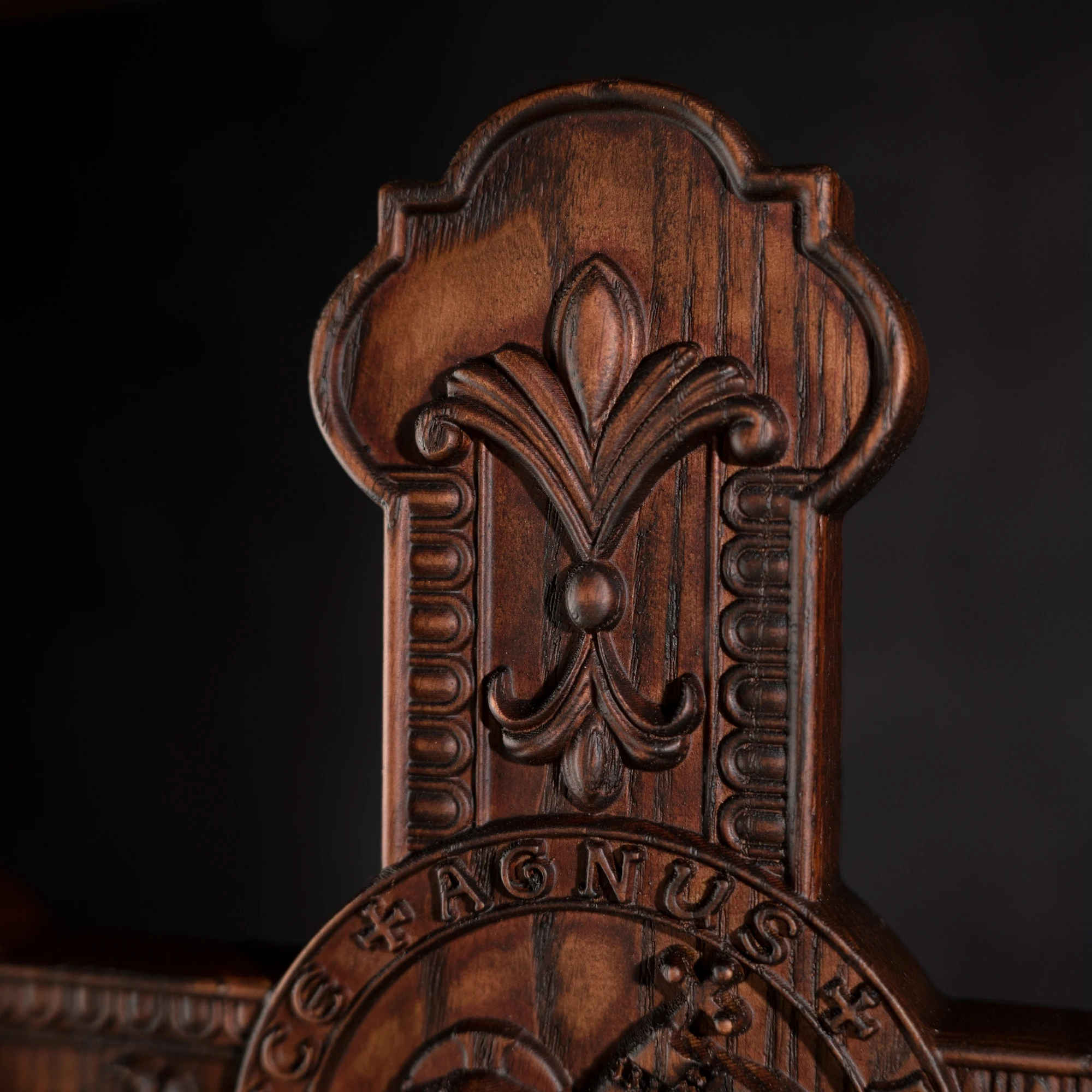 Croix De Sculpture Sur Bois Pour Décoration Murale, Croix Chrétienne, Pâque Suspendue, Croix En Bois Rustique