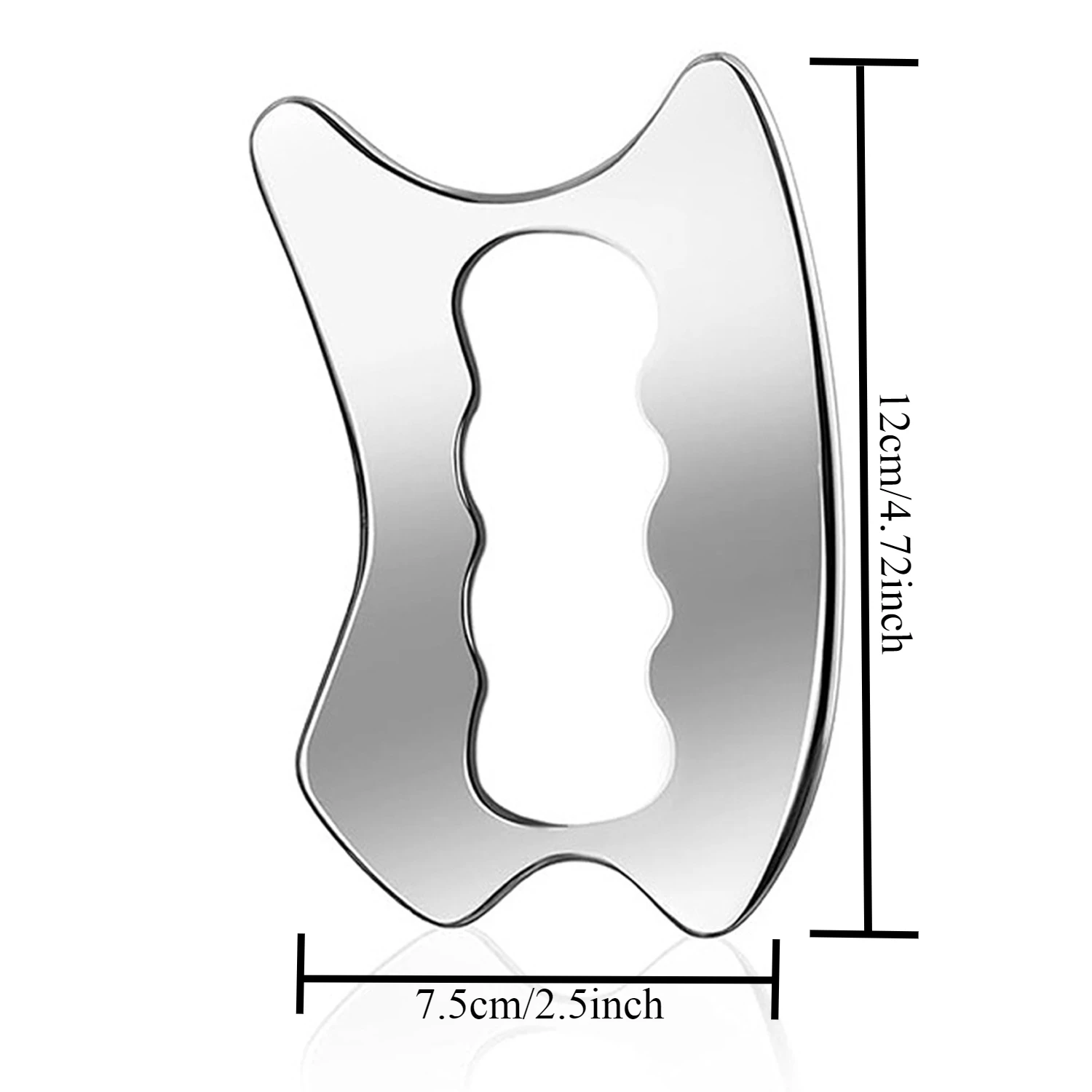 Stainless Steel Massage Scraper Tool Derma Edge Massage ToolsGua Sha Scraping Tool for Physical Therapy Muscle Scraper Tools