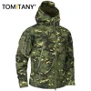Hiking Jackets Autumn Men's Camouflage Fleece Jacket Tactical Clothing 2024 Male Camouflage Windbreakers 1