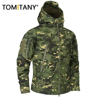Hiking Jackets Autumn Men's Camouflage Fleece Jacket Tactical Clothing 2024 Male Camouflage Windbreakers 1