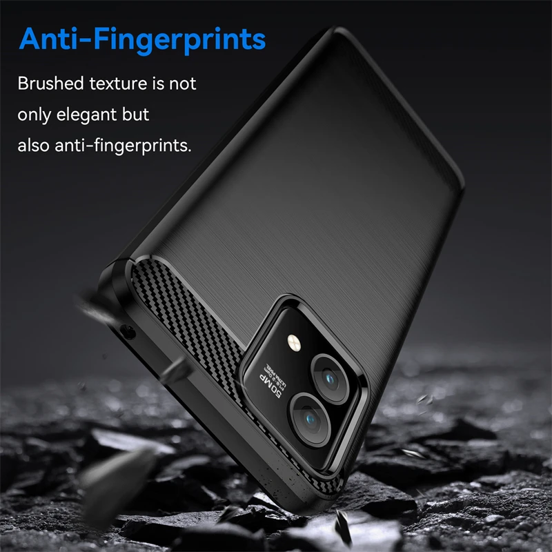 Silicon Carbon Fiber Protective Case Cover