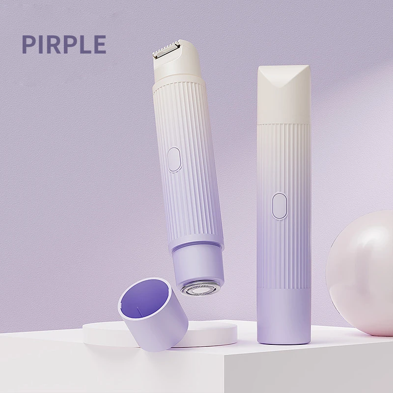 Double-Head Epilator Rechargeable Electric Epilator For Women Dual Head Hair Removal Device For Face Body Bikini Area Waterproof 6
