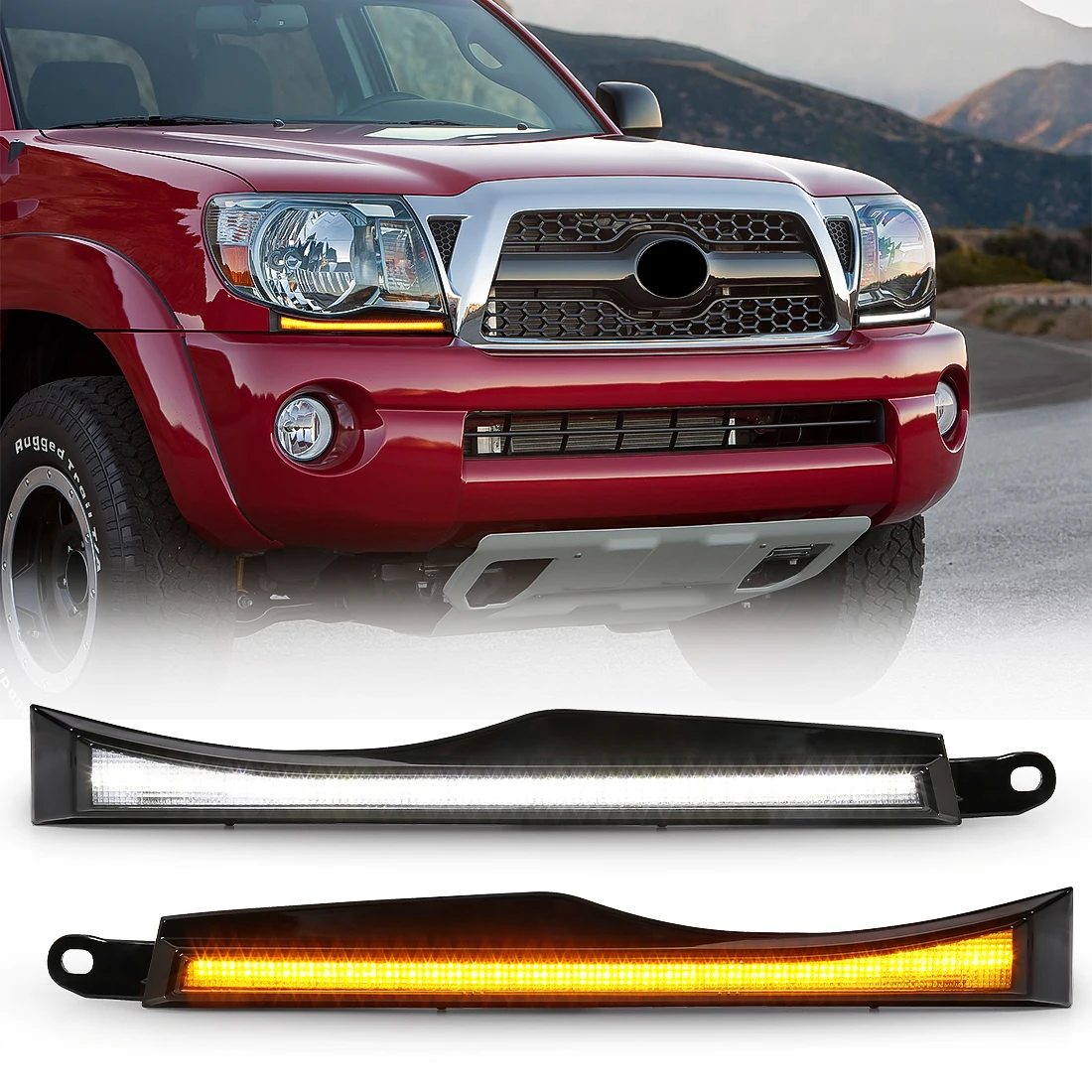 Par De Luces Antiniebla Delanteras Con Bombillas Para Toyota Tacoma (2005-2011) Y Tundra (2007-2013) | Ambar, 42W, YLT Auto