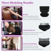 Professional Hair Dryer 1800W Powerful Hot and Cold Strong Wind Blower Constant Temperature  Collecting  Air Comb Nozzle Gear 6