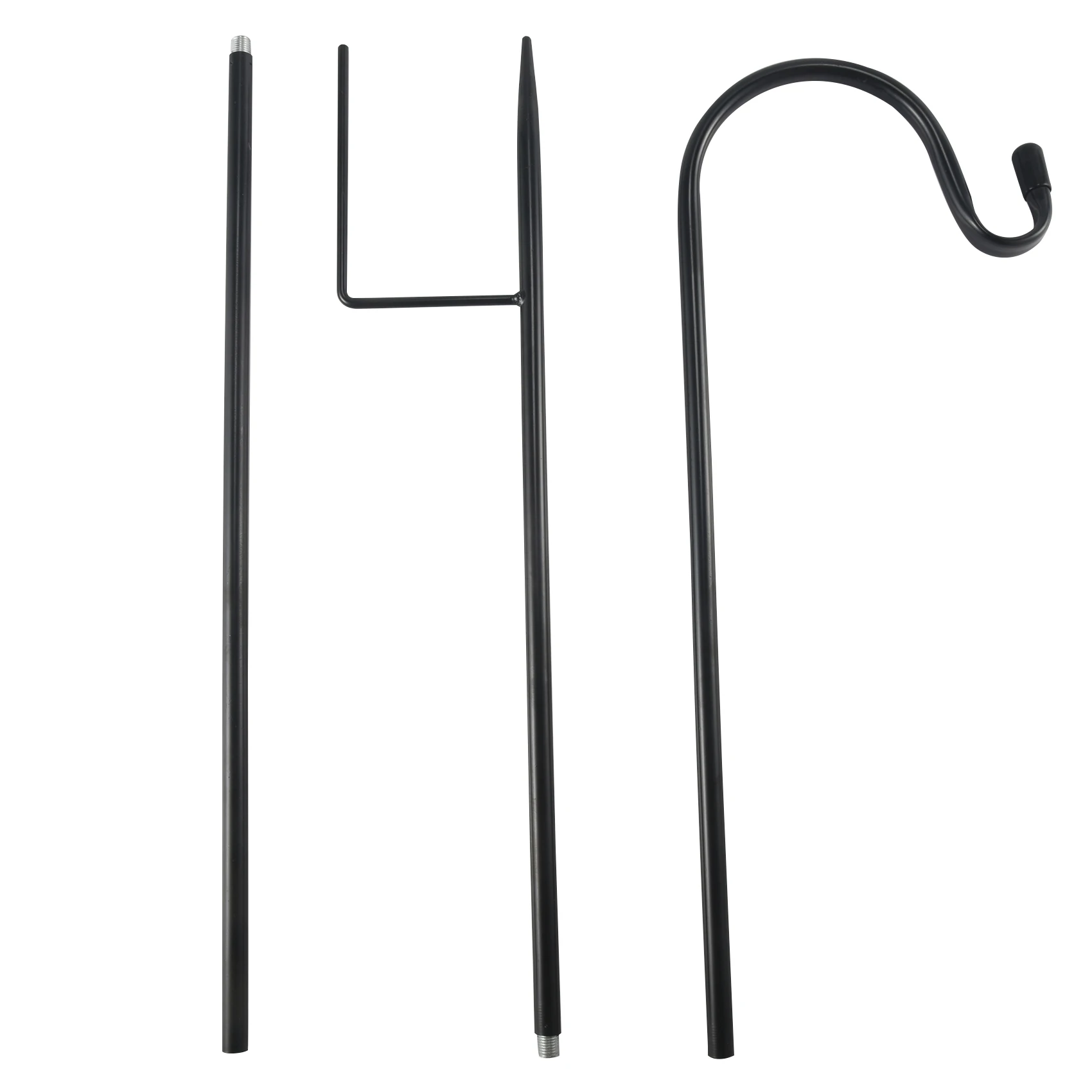 

Shepherd Hooks Rust Resistant Garden Stake Outdoor Metal Plant Stand Hanger Pole 120X10X1cm