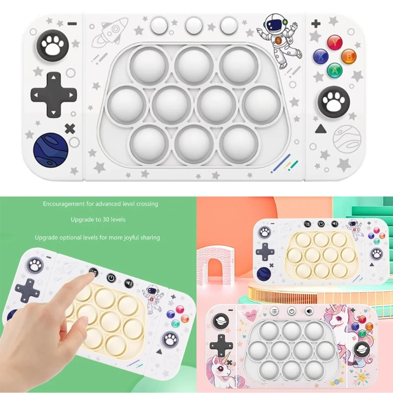 Finger Press Handheld Game Console Toy Electric Pop-Puzzle Stress Reliever  Toy