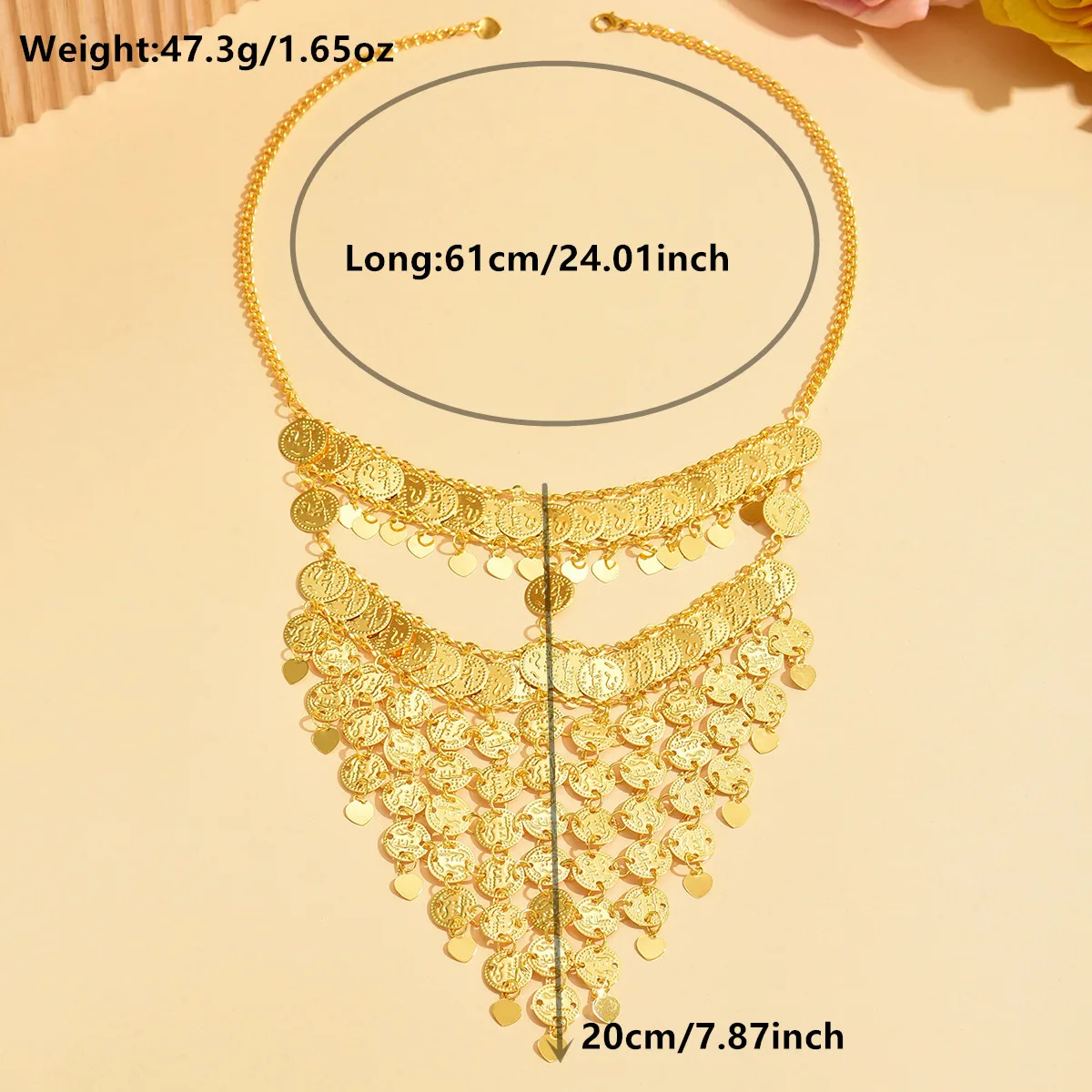 قناع السلطانة الذهبي بالعملات