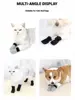 Cat Socks Anti-Scratch Protective Cats Shoes Soft Breathable Home Pet Booties With Secure Velcro Fit Noise Free Pet Supplies 3