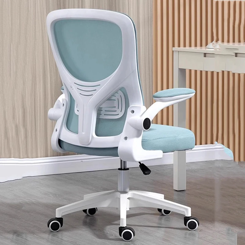 Nordic Design Office Chairs Wheels Blue High Back Chai Office Chairs Swivel Comfy Modern Cadeiras De Escritorio Furniture