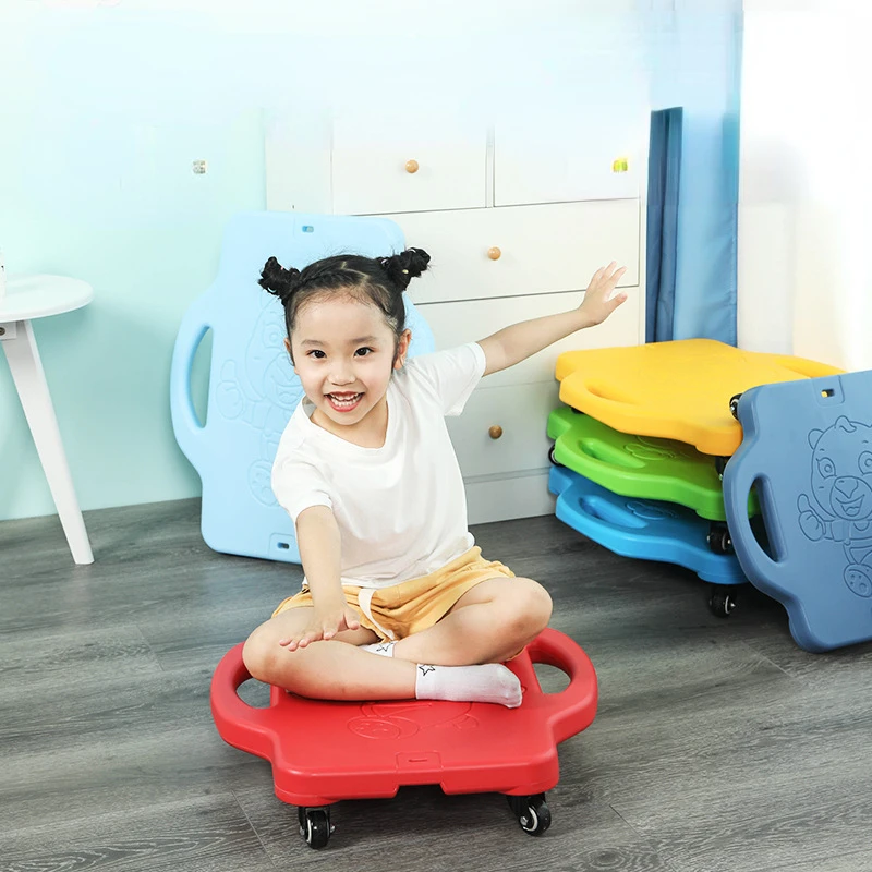 

Kindergarten Sensory Integration Training Equipment Balance Board Children's Early Education Home Vestibular Four-wheel Scooter