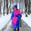 2025 Latest Women's Fall Winter Long Scarf Wool Red Green Christmas Scarf Style Warm Soft Chunky Wrap Shawl Scarves 6