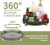 Makeup Perfume Organizer, 360° Rotating Vanity Storage Box Tray Spinning Cosmetics Organizer for Dresser Bathroom Countertop 1