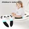 Foldable Toddler Toilet Seat Mat Travel Potty Seat Pad Folding Travel Panda Comfortable Toilet Seat Cover For Home Camping Trip 1