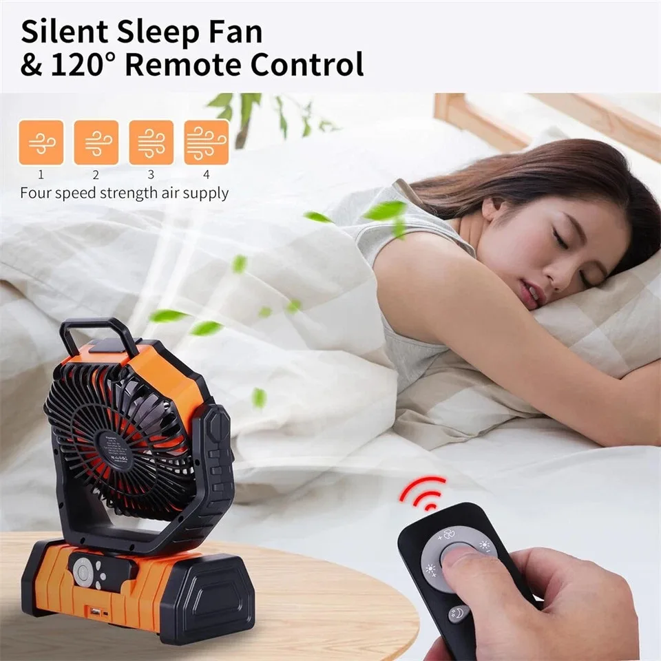 Portable Camping Fan Power Bank 5