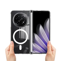 Magnetic Crystal Clear Ultra-Thin Transparent Folding Case for OPPO Find N5 (Transparent)