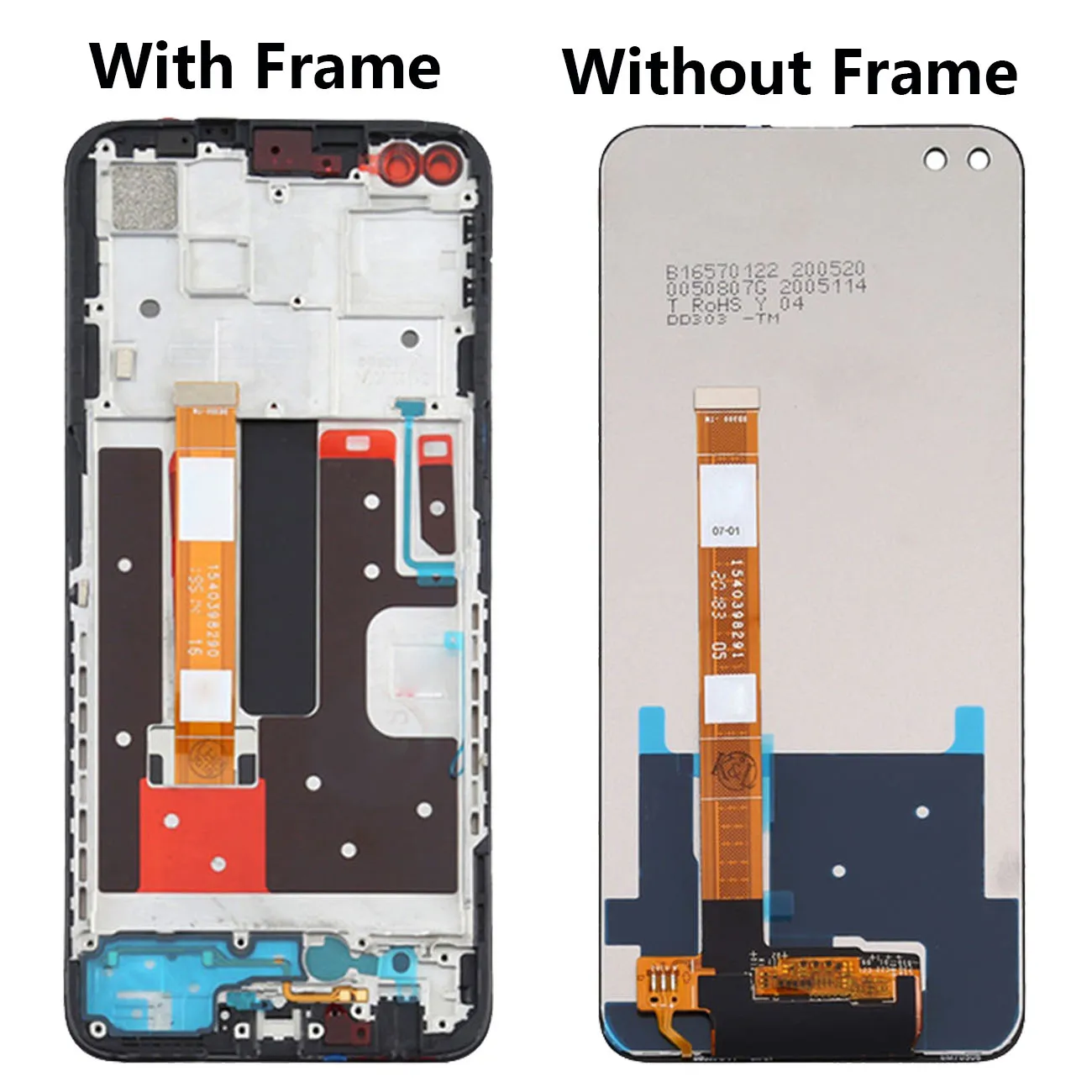 Oppo Reno4Z   LCD ÷,   ü, CPH2065 ũ ġ г Ÿ, ü ǰ, 6.57 ġ