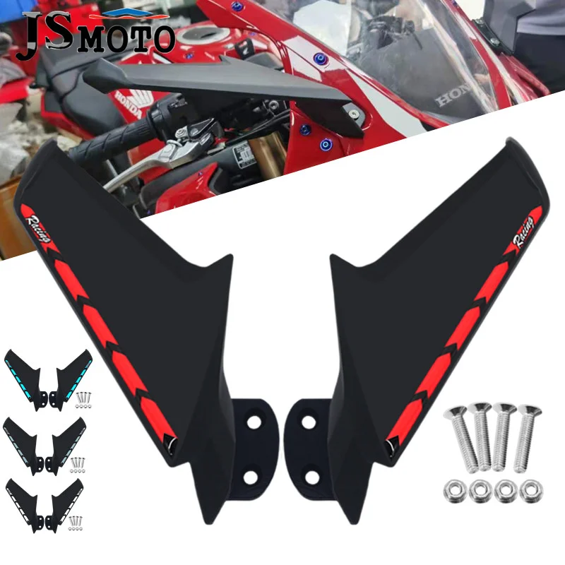 

For BMW S1000RR S 1000RR 2009-2018 Motorcycle Modified Rearview Mirrors Fixed Wind Wing Flow Front Fairing Side Spoiler Winglets