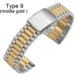 Sleek Stainless Steel Watch Band - Premium Metal Replacement Strap - 16mm (13)