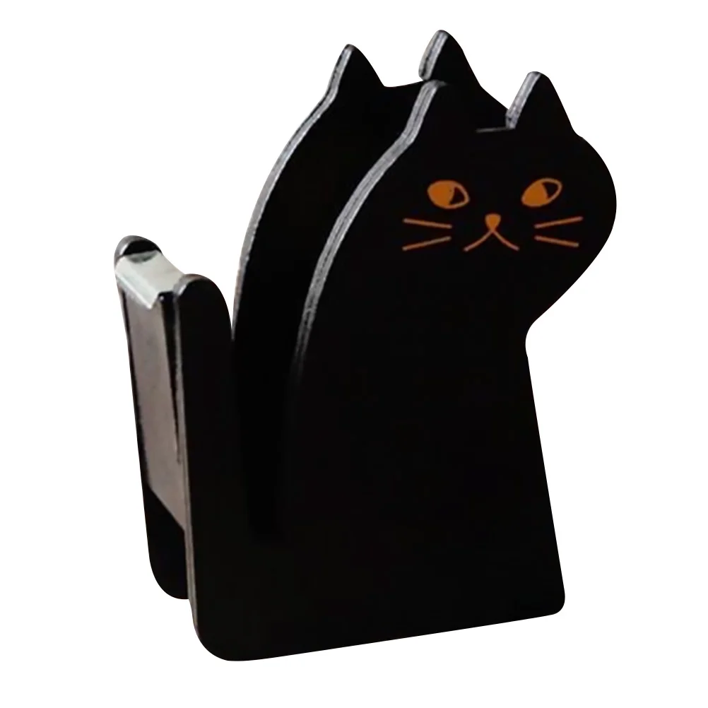

Wood Cat Shaped Tape Dispenser Stationery Adhesive Tape Cutter Sealing Tape Table Base Dispenser Office Supplies