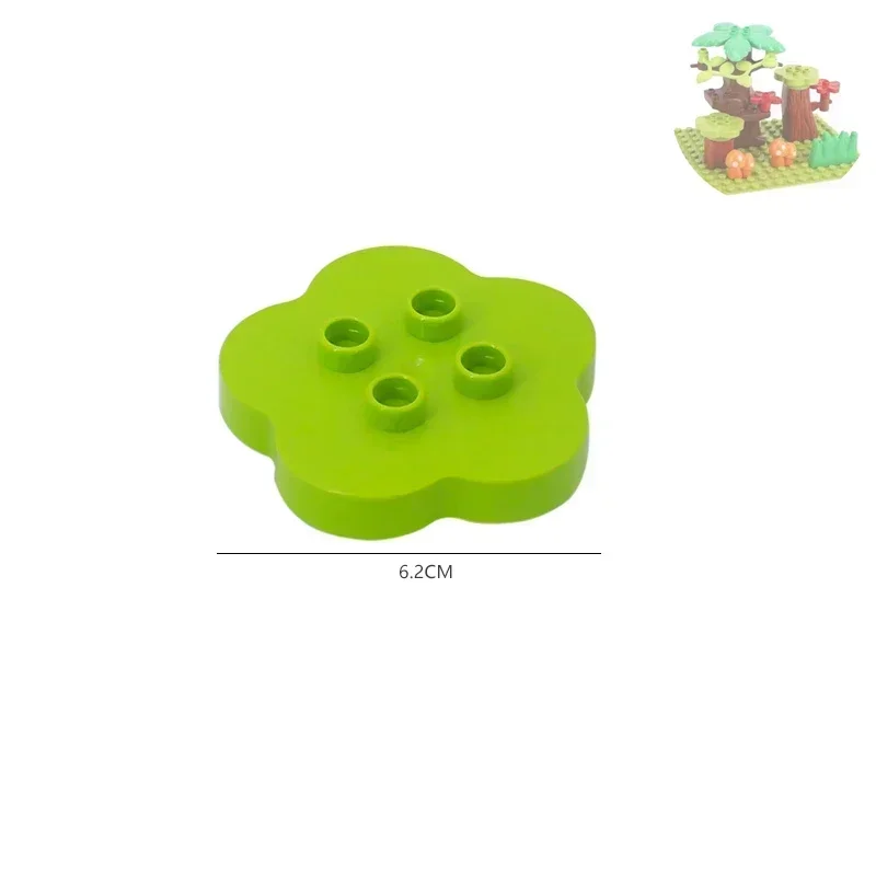 Outdoor Forest Building Block Set - Flower, Grass, and Tree Adornments for Kids