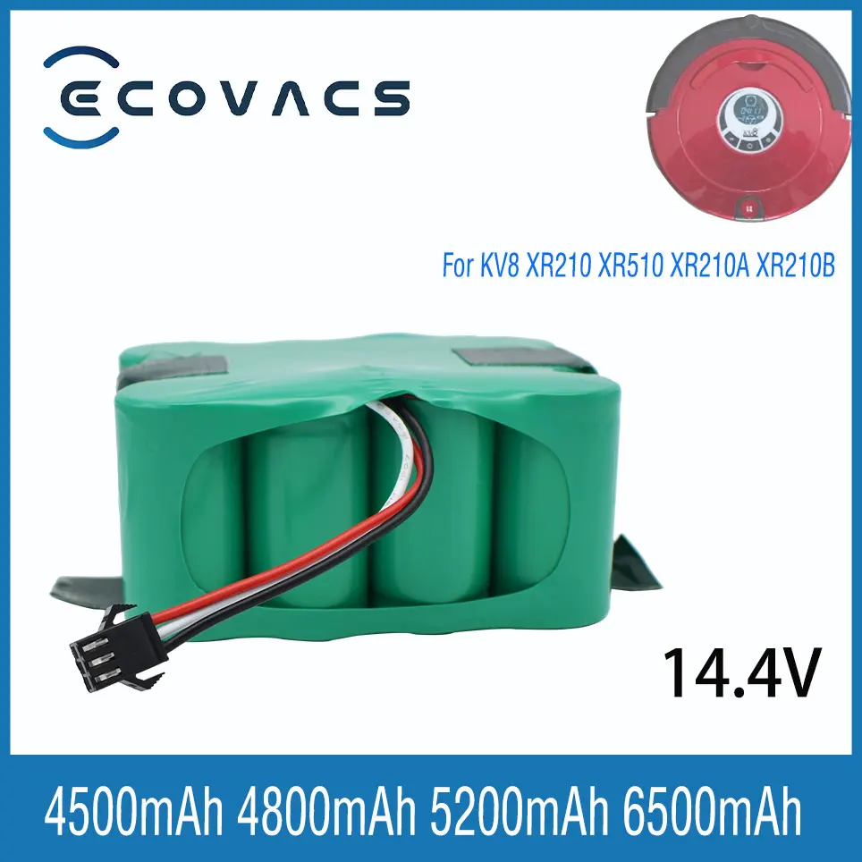 

Ecovacs14.4V4500/4800/5200/6500mAh Ni-Mh Sc Oplaadbare Batterij Voor KV8XR210/510/210A/210B XR510B XR510C Stofzuiger Vegen Robot