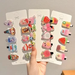 Summer Hair Accessories: Cute Ice Cream - Themed Hair Clips Set - Size fits all (30pcs)