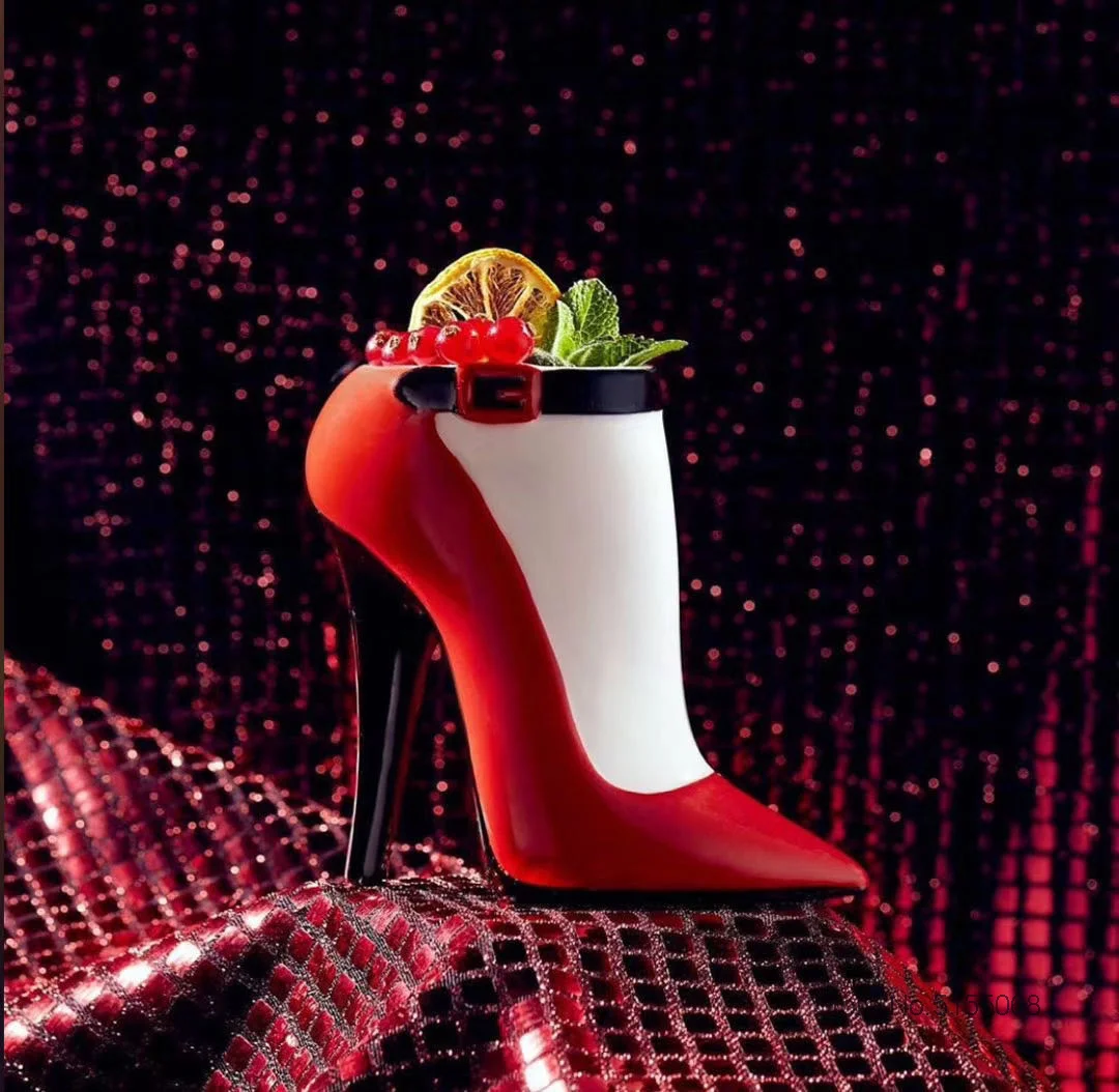 

Red High Heels Ceramic Tiki Mug For Women Bar Restaurant Creative Female Drinking Cup Sexy Ladies Cocktail Glass Dropshipping