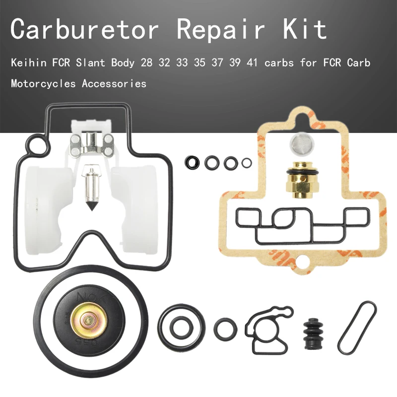 Kit Di Ricostruzione Carburatore In Silicone Per Keihin FCR – Adatto Per Corpi Inclinati 28-41 Mm