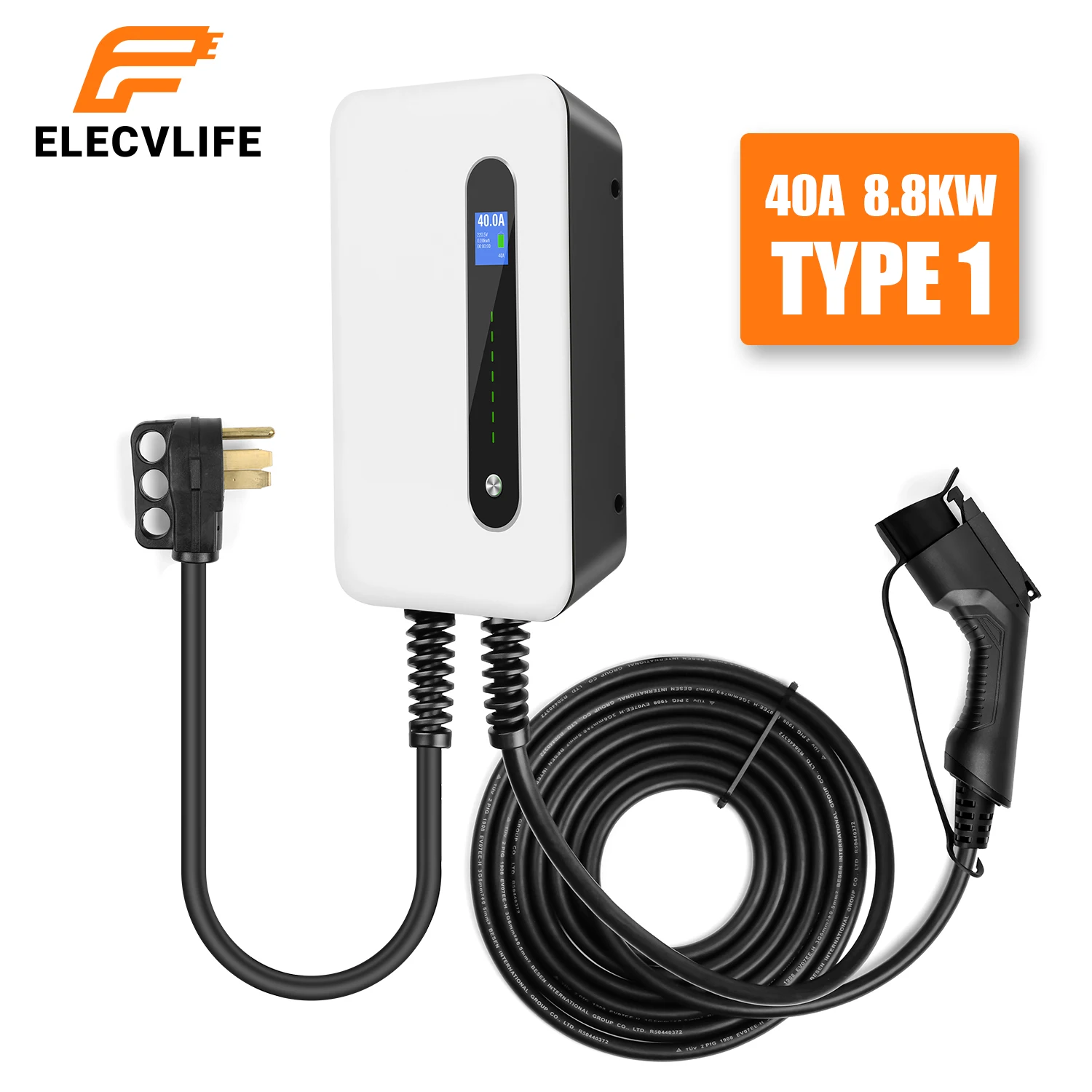 J1772 Type 1 EV Charger Electric Vehicle Charger Wallbox EV Charging