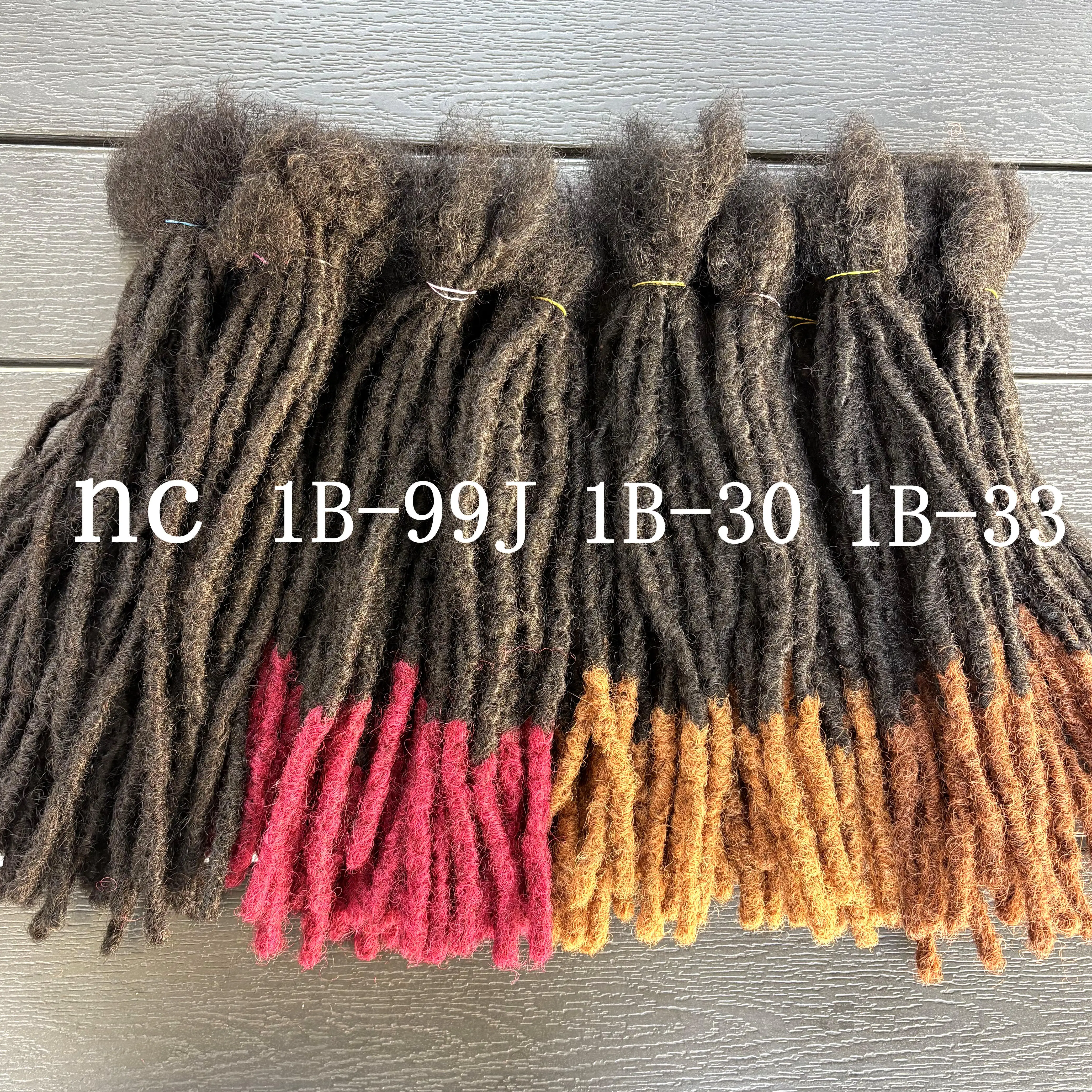 10inch Colored 0.6cm Inter Loc Extension Human Hair Handmade 100% Human Hair Loc Dreadlock Extensions for Women Men Kids 3