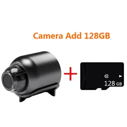 1080P HD Wireless Night Vision Home Security Camera with Motion Detection and Audio Recording - Camera Add 128GB