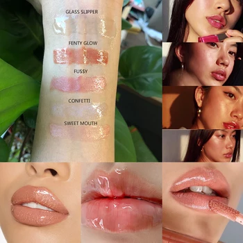 FB Makeup Lip Gloss 9 ml Moisturizing Lip Plumper Gloss Bomb Universal Lip Luminizer Long lasting glitter Liquid Lipstick 3