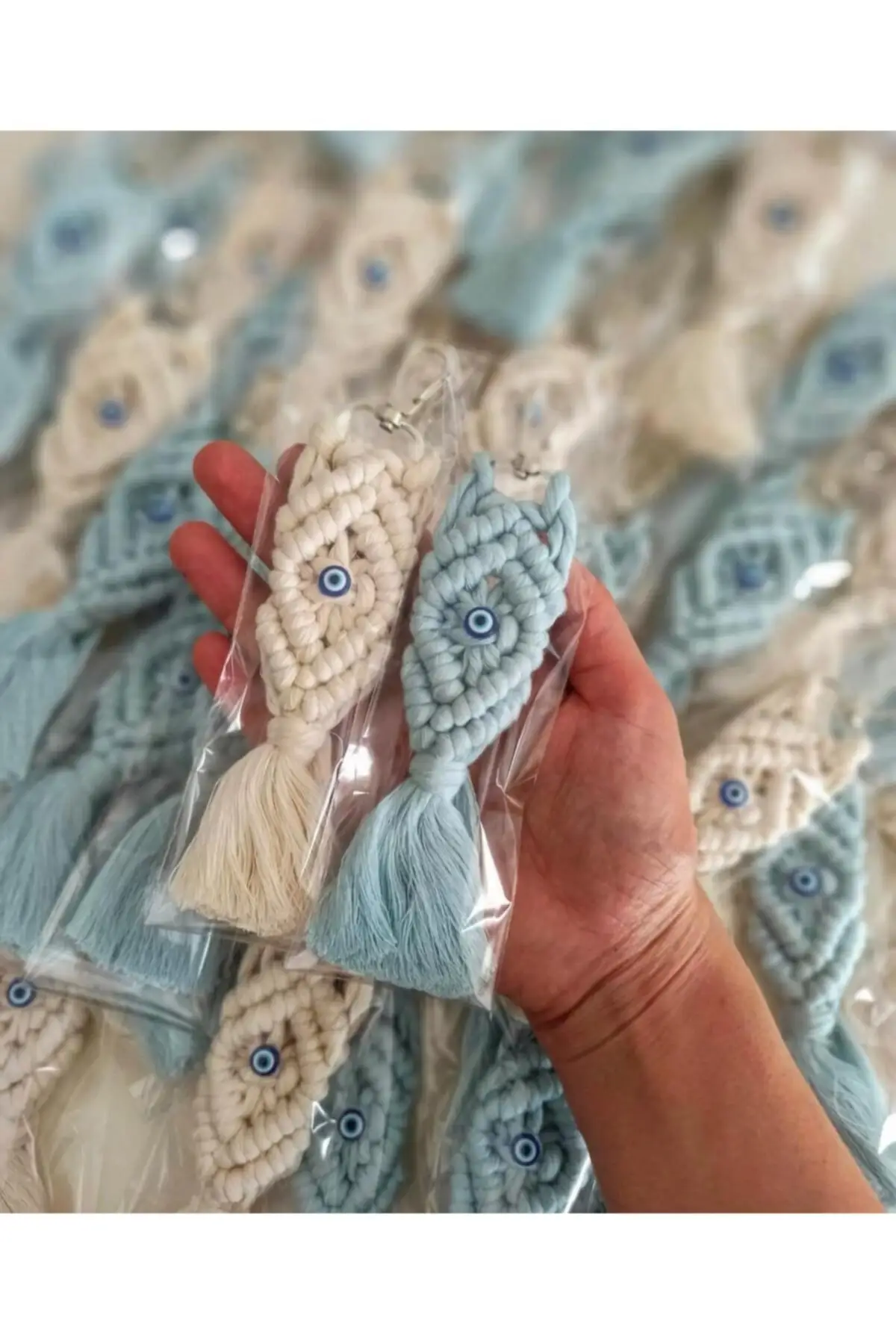 Portachiavi Macrame 50 Pezzi Promessa Fidanzamento Matrimonio Per Il Tuo Speciale Hediyelik