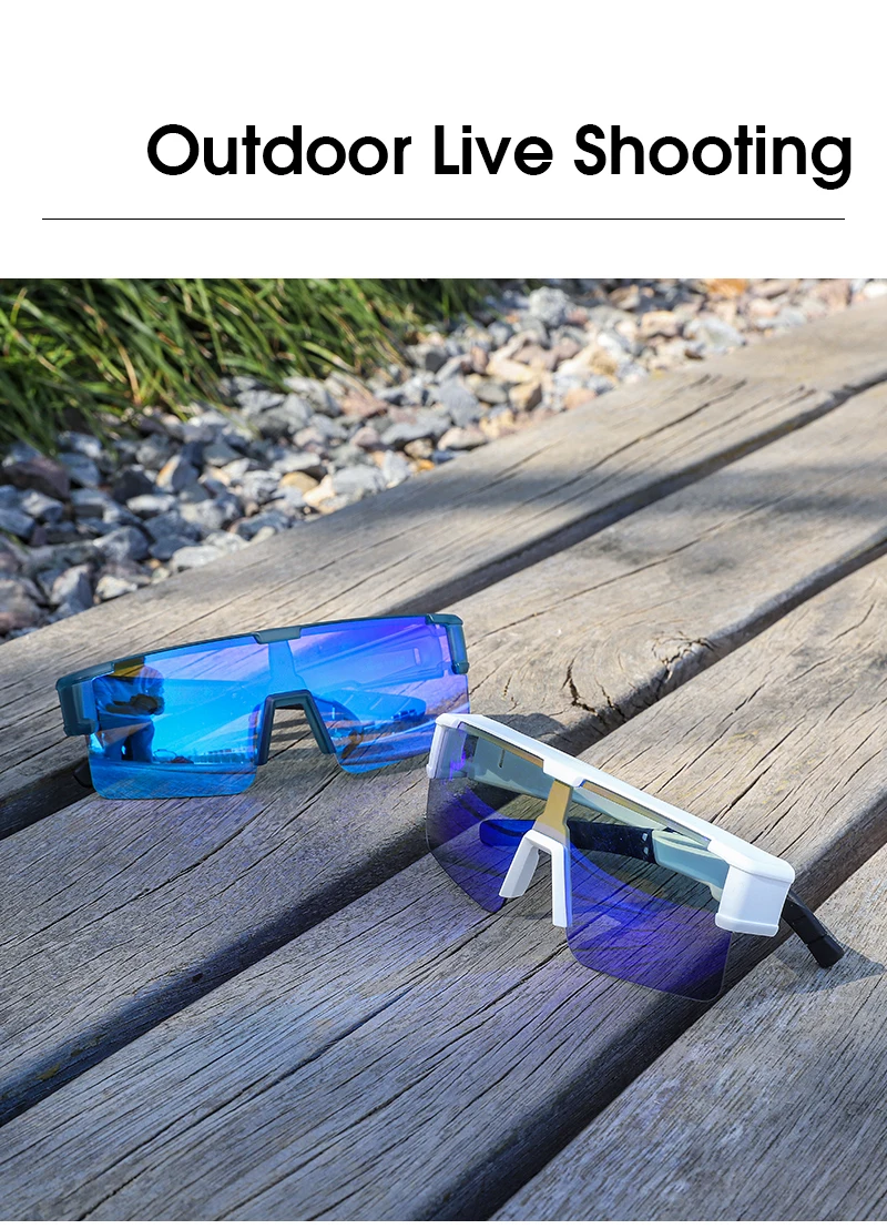 Photochromic Cycling Glasses Fit Over Myopic Sunglasses