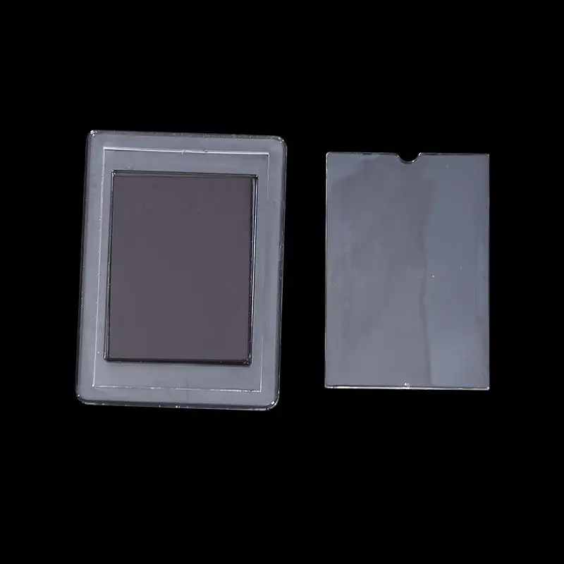 10pcs Acrylic Magnetic Photo Frame Clear Fridge Magnet Sticker Frame Card Display Holder Household Pictures Organizer DIY