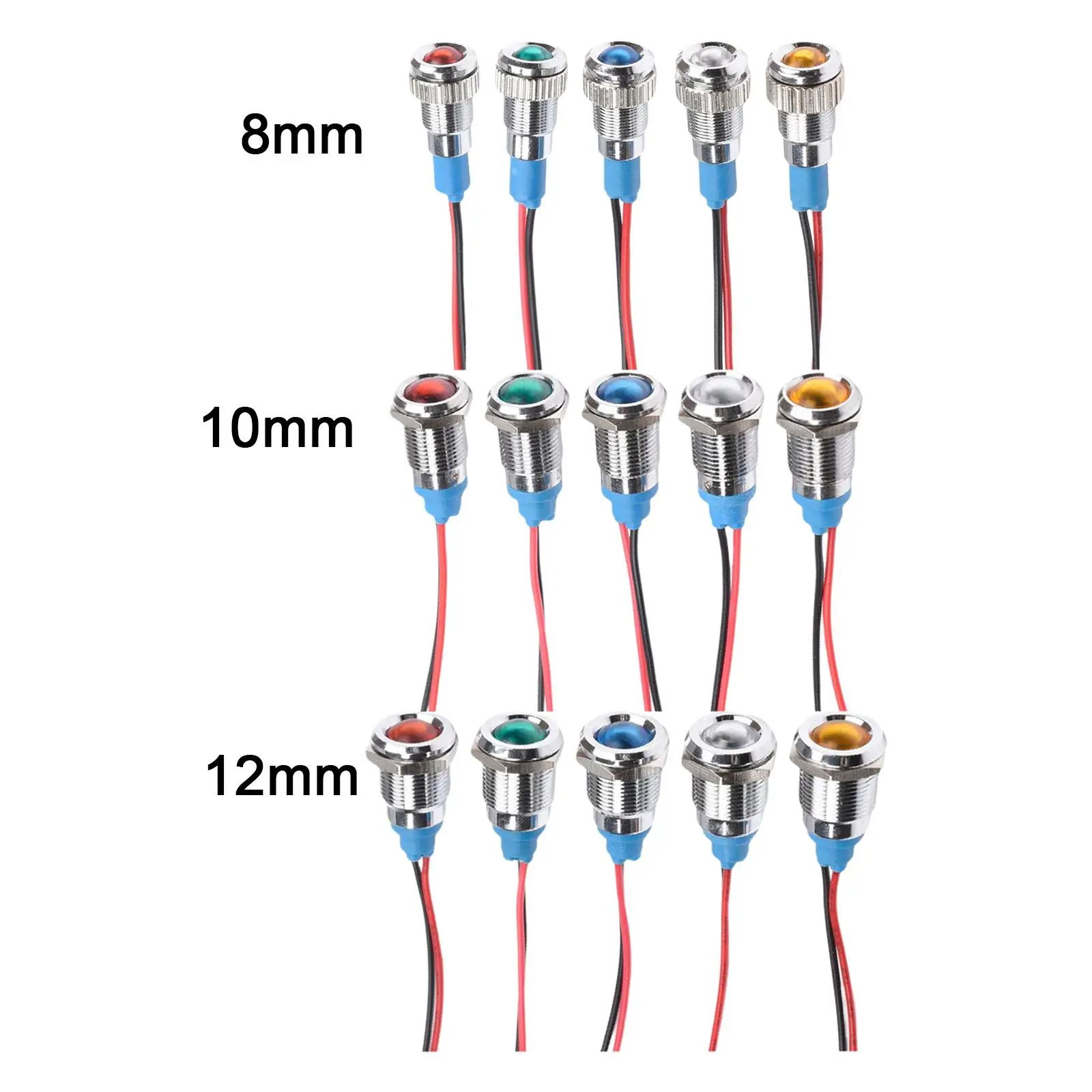 5개 금속 LED 표시등 방수 자동차 액세서리 3-220V 트럭용