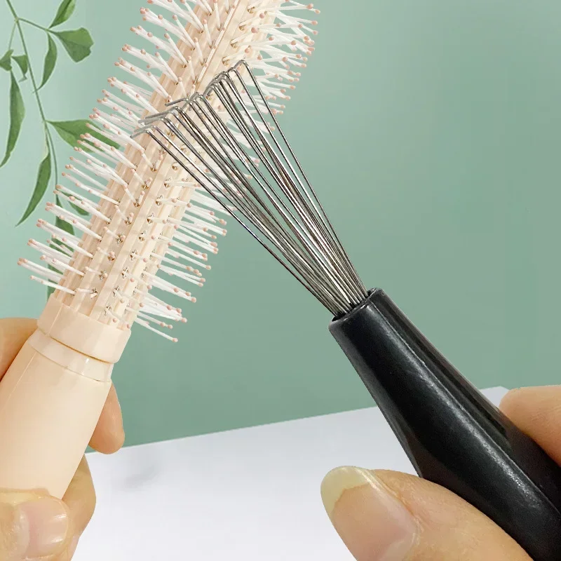 Comb Hair Brush Cleaner Plastic Handle Cleaning Brush Remover Embedded Beauty Tools Cleaning Products Cleaning Supplies 3