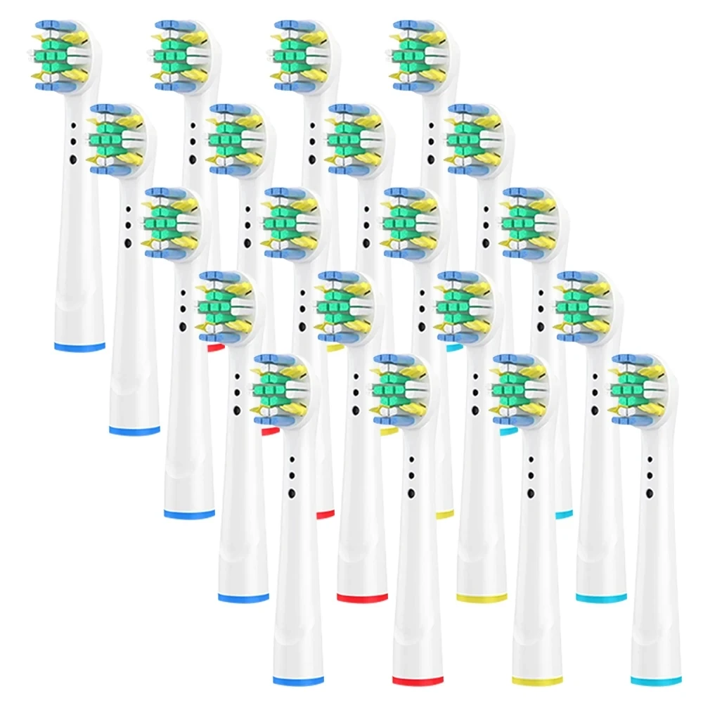 Escova de Dentes Elétrica para Crianças Fio Dental Substituível Compatível com Oral-b Branco Poder Limpo Macio Preto Ação Pcs Pcs 12 Pcs 16 Pcs Peças 20
