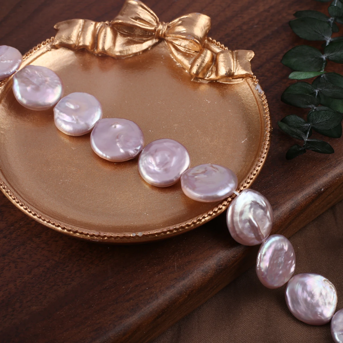 High Quality Natural Freshwater Pearl Circular Loose Spacing Bead Charm Necklace Bracelet Earring Accessories DIY Gift for Women